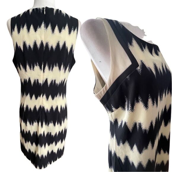 Lucy Paris Sleeveless Chevronish Concealed Back Zip Dress - Picture 5 of 9